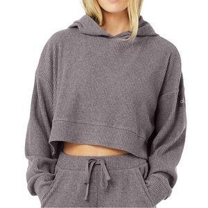 Alo Yoga Muse Crop Sweatshirt & Jogger Set